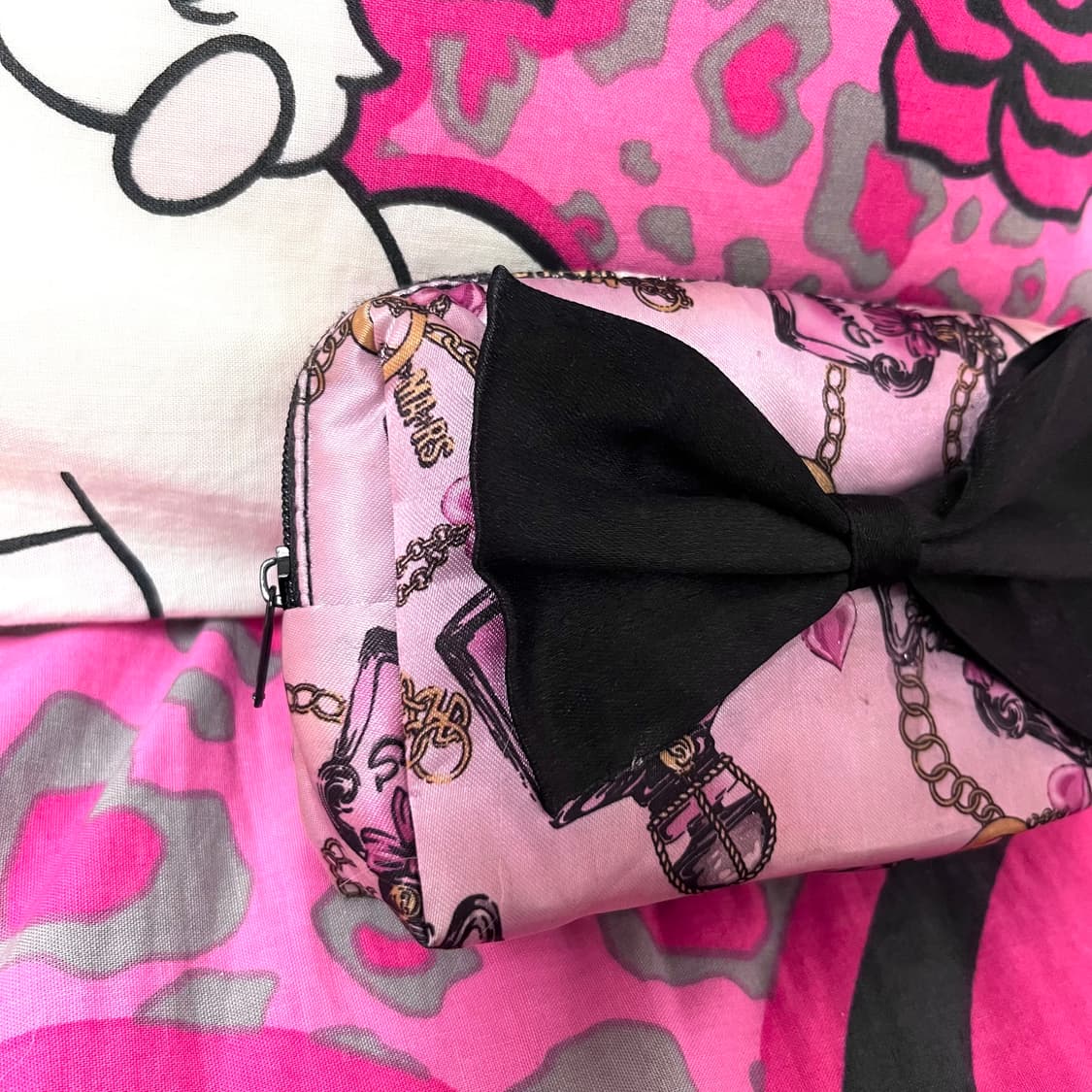 MA*RS마즈 블랙핑크 퍼퓸 리본 미니 파우치 히메 오네갸루 핀터 아게하 상품이미지2