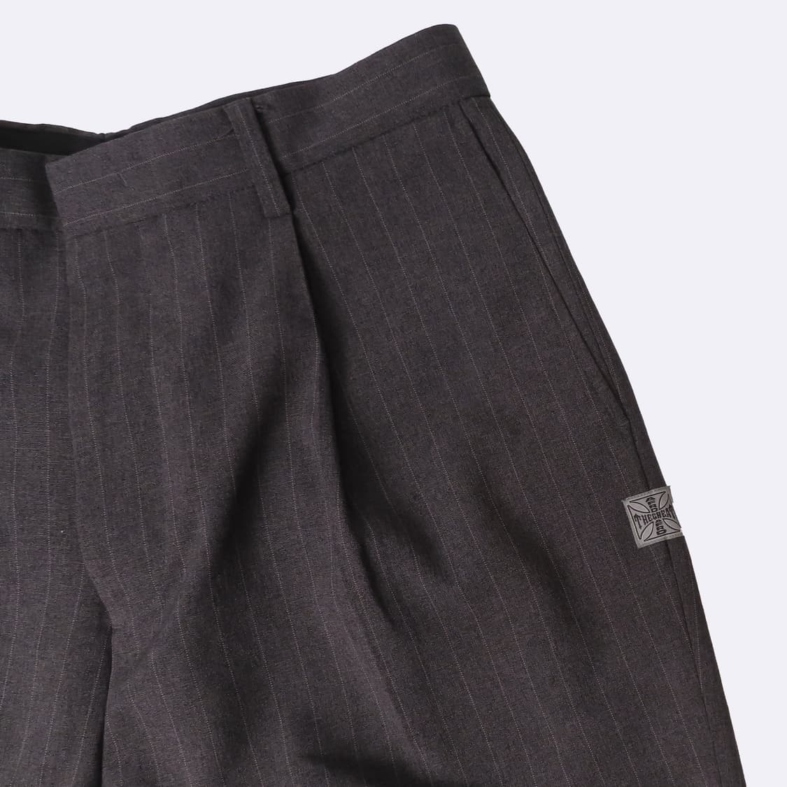 헤리티지플로스 알프레드 그레이 스트라이프 와이드 슬랙스 팬츠 30 상품이미지2