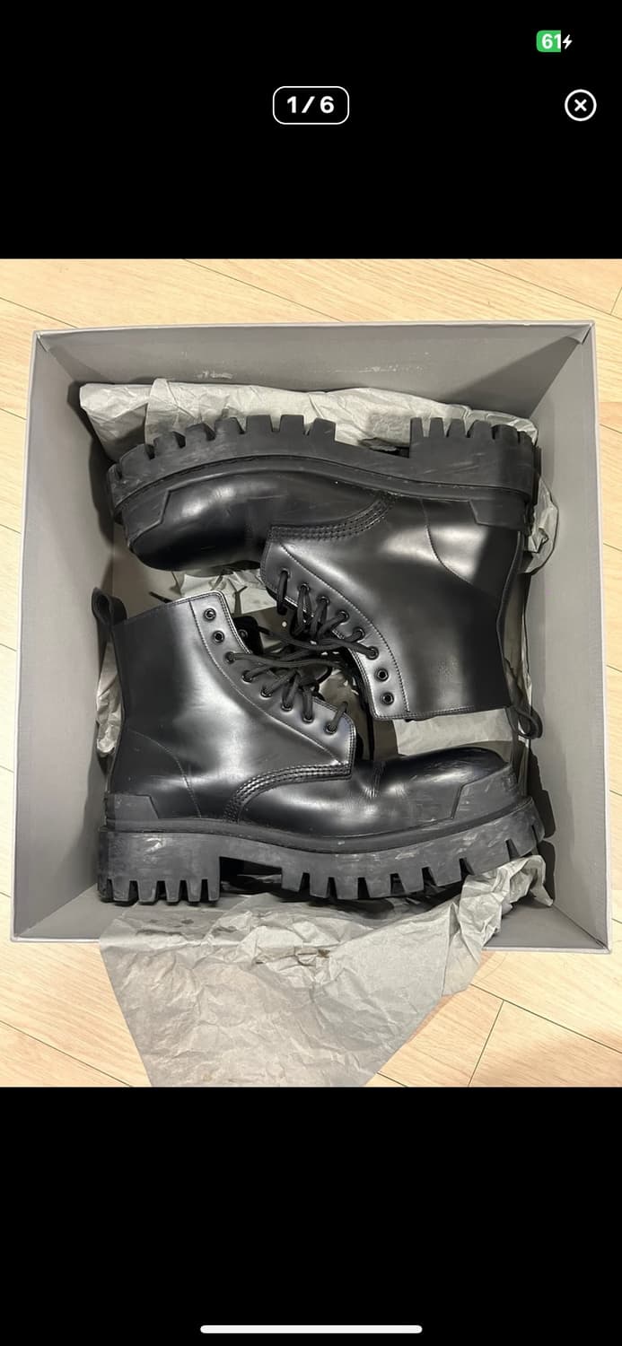 발렌시아가 레더 스트라이크 부츠 43 상품이미지1