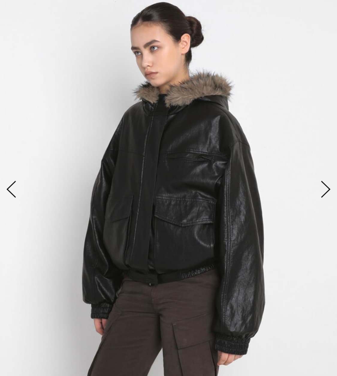 [SANDRIC] 샌드릭 리버시블 퍼 레더자켓 상품이미지3