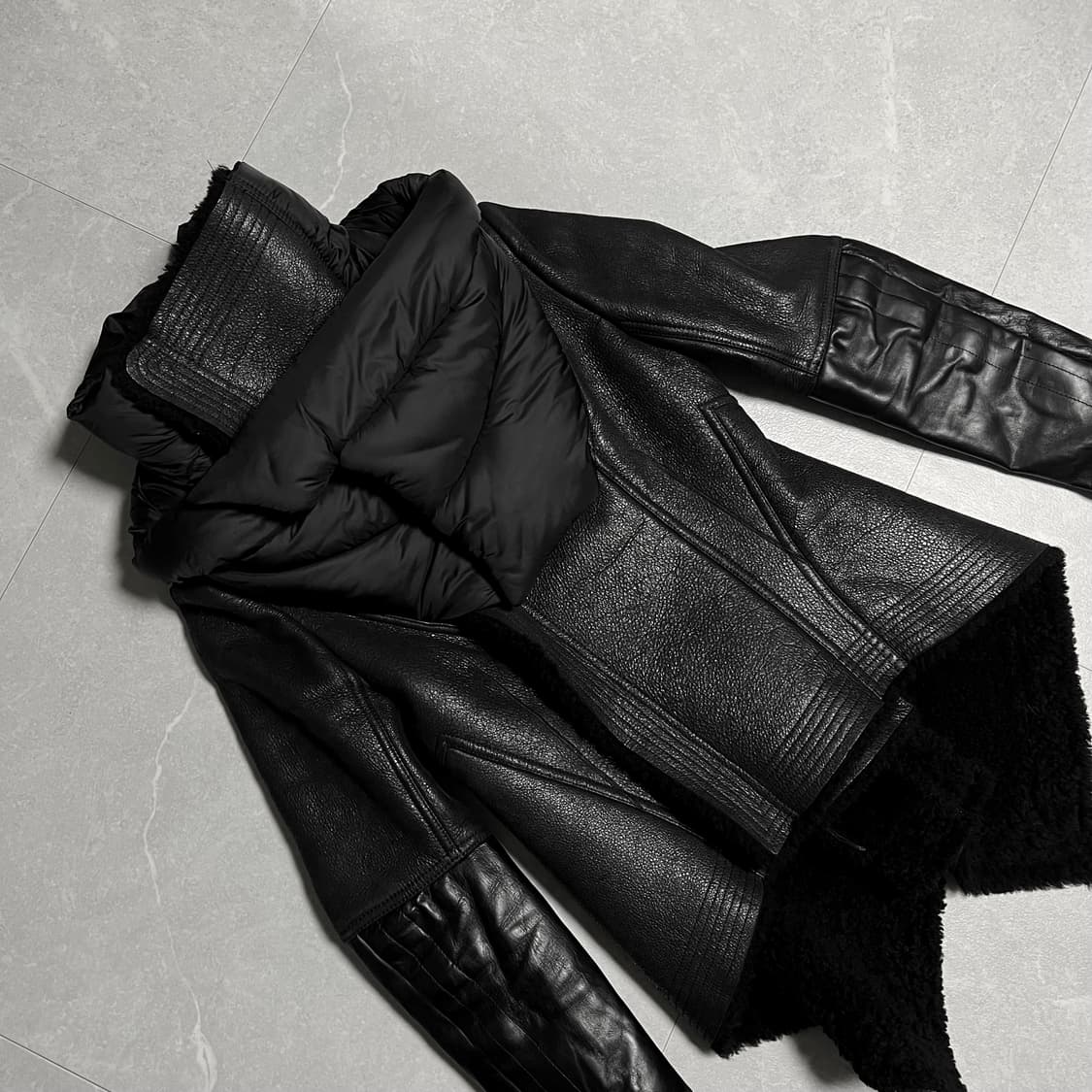 릭오웬스 나스카 시어링 하이넥 무스탕 40 상품이미지5