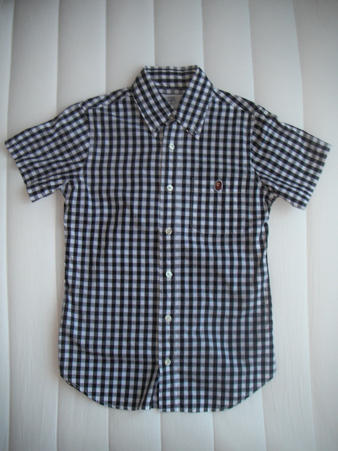 베이프 깅엄체크 셔츠 상품이미지1