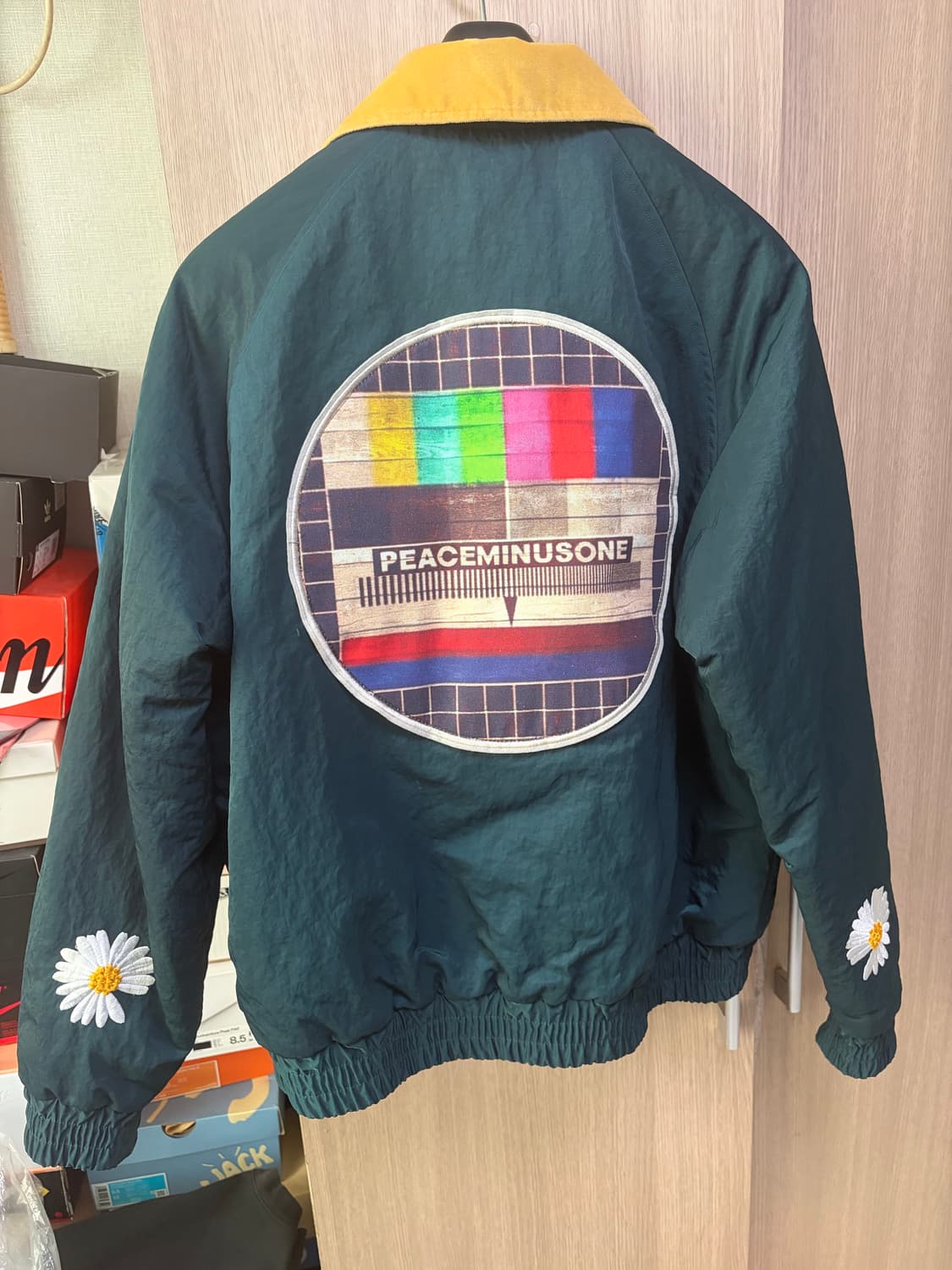 피스마이너스원 봄버 자켓 다크 그린 상품이미지2