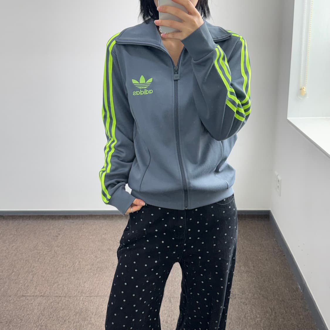 Adidas 아디다스 형광 옐로우 카키 유로파 져지 상품이미지2