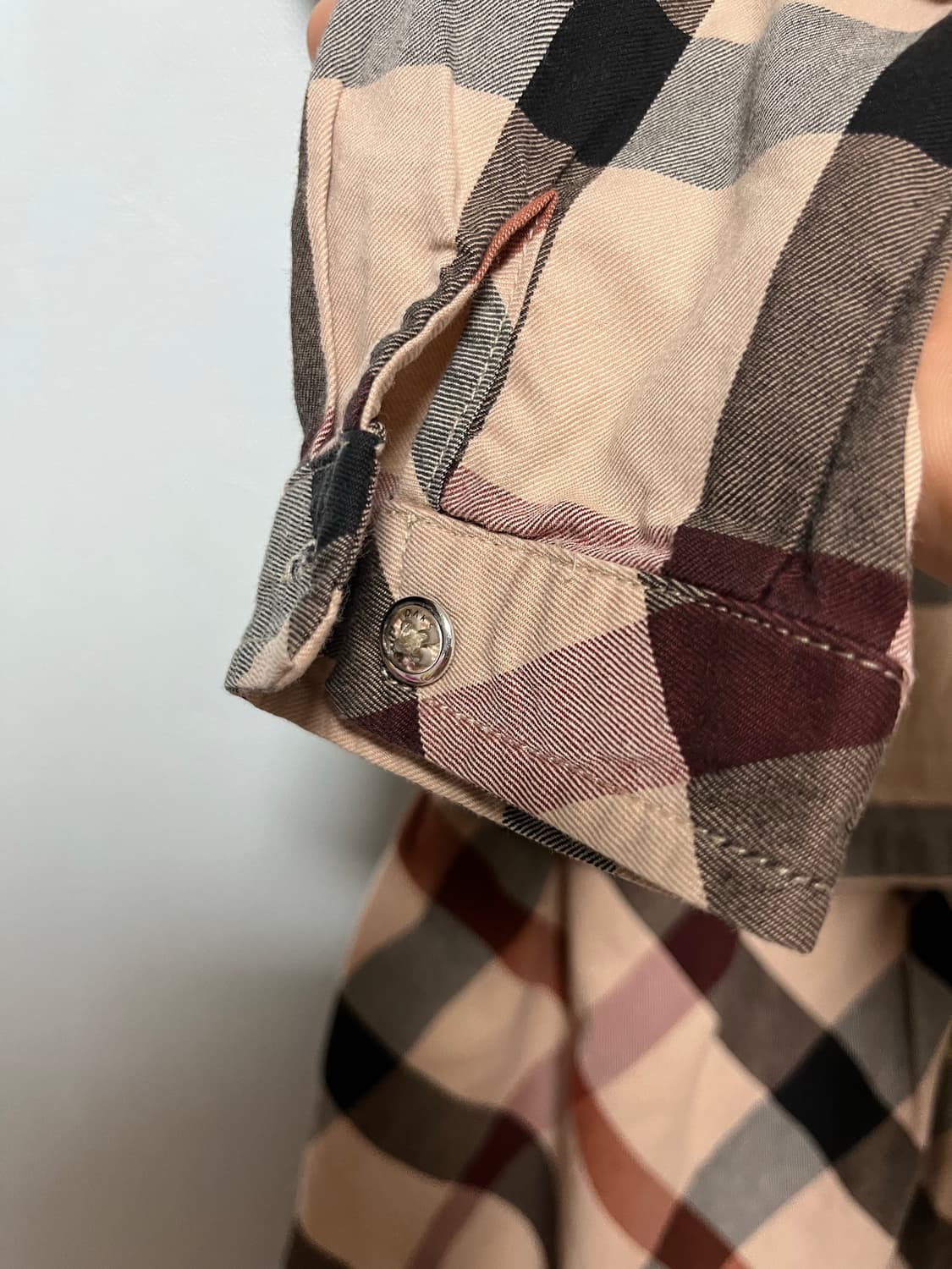 닥스 키즈 체크무늬 긴팔 원피스 상품이미지5