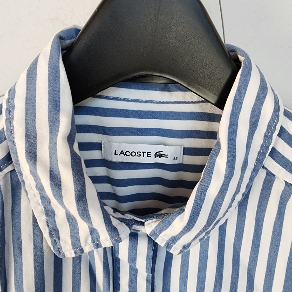 라코스테 스트라이프 셔츠 원피스 상품이미지5