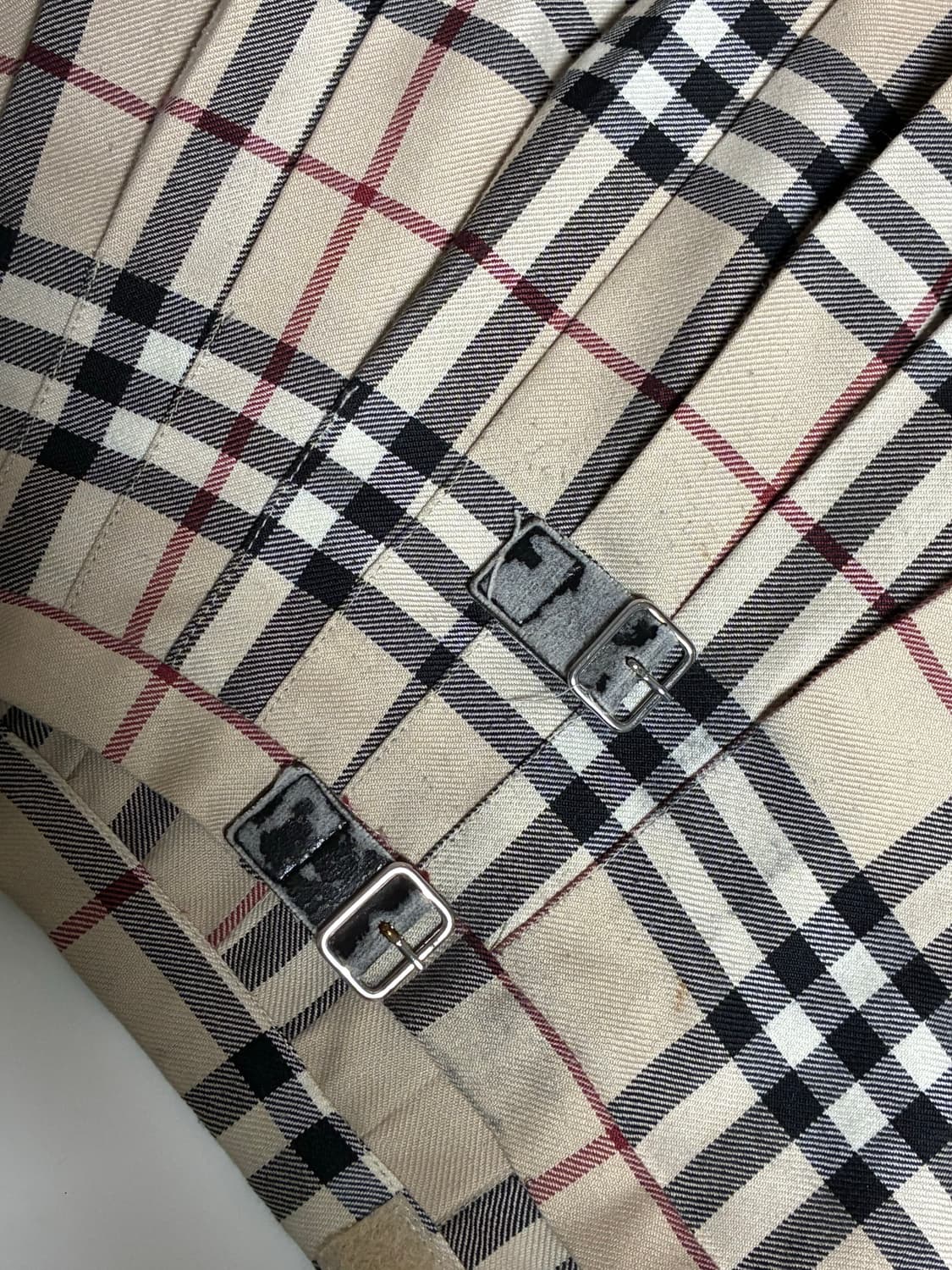 버버리 체크 버클 치마 상품이미지2