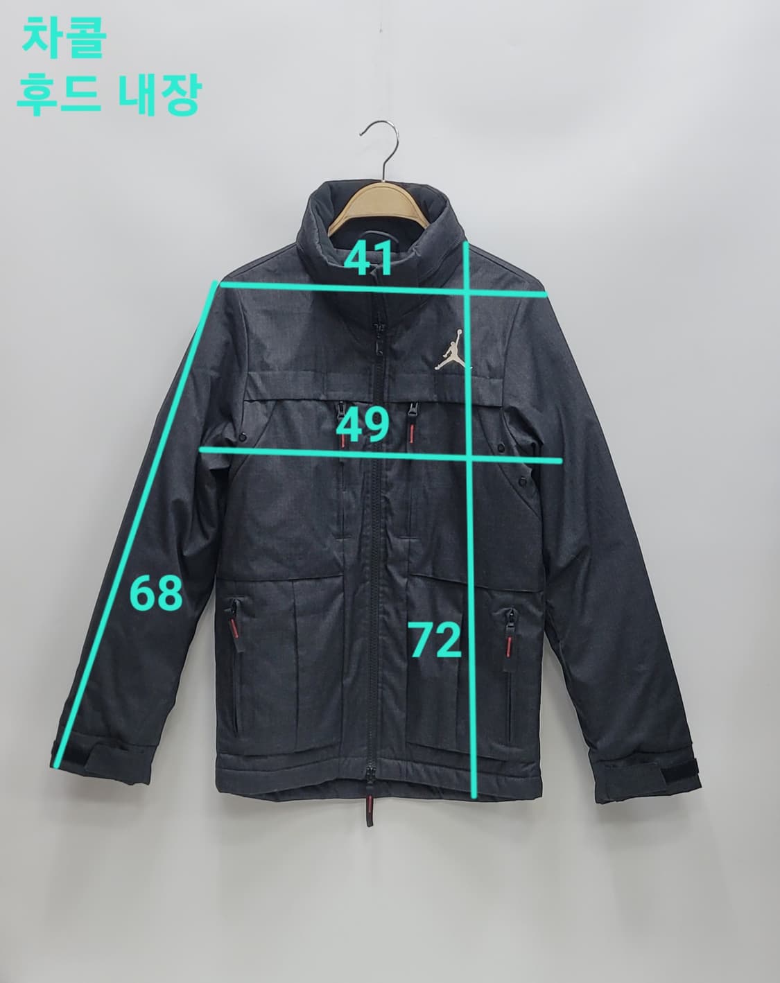 NIKE 나이키 조던 라이프스타일 패딩 자켓 / 남 90 차콜 상품이미지10