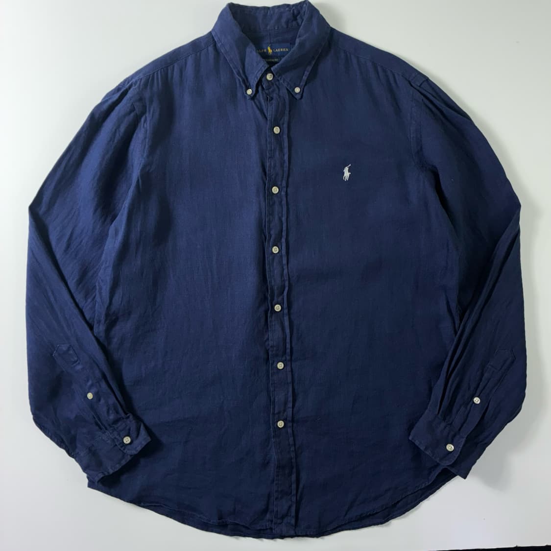 Polo  폴로 랄프로렌 자수 린넨 네이비 셔츠  상품이미지1