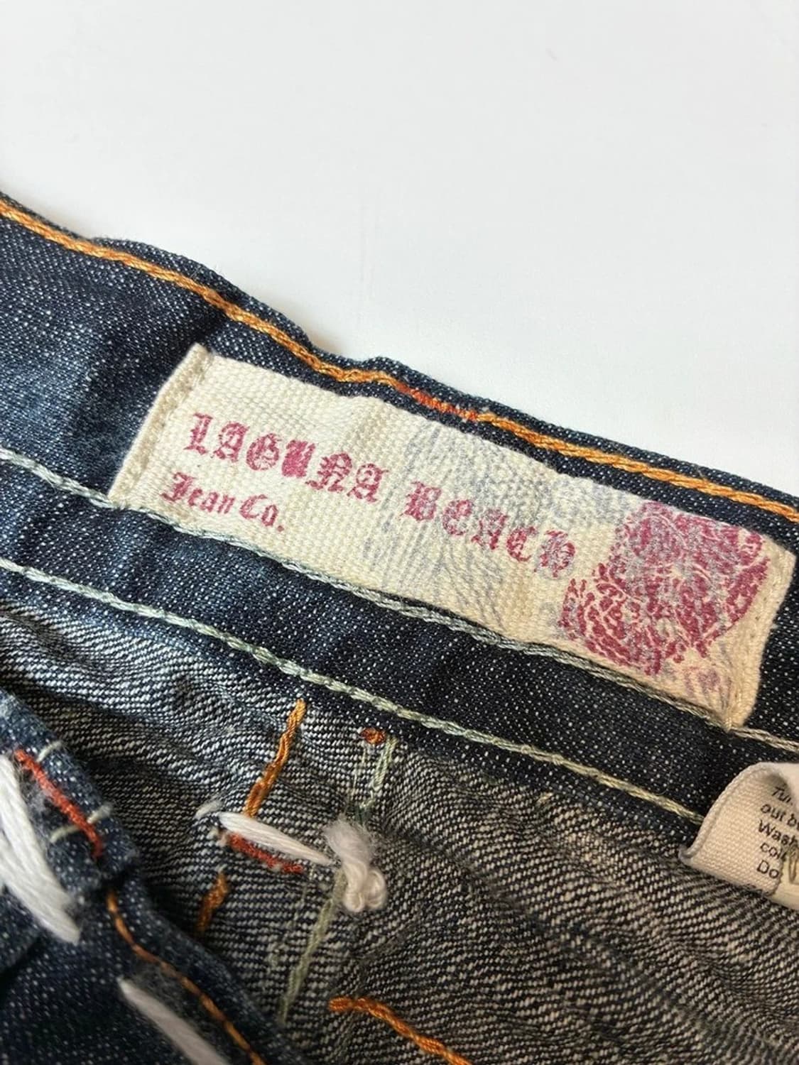 라구나비치 00'sY2K 펑크데드스탁 스티치자수데님팬츠PN88308830 상품이미지8