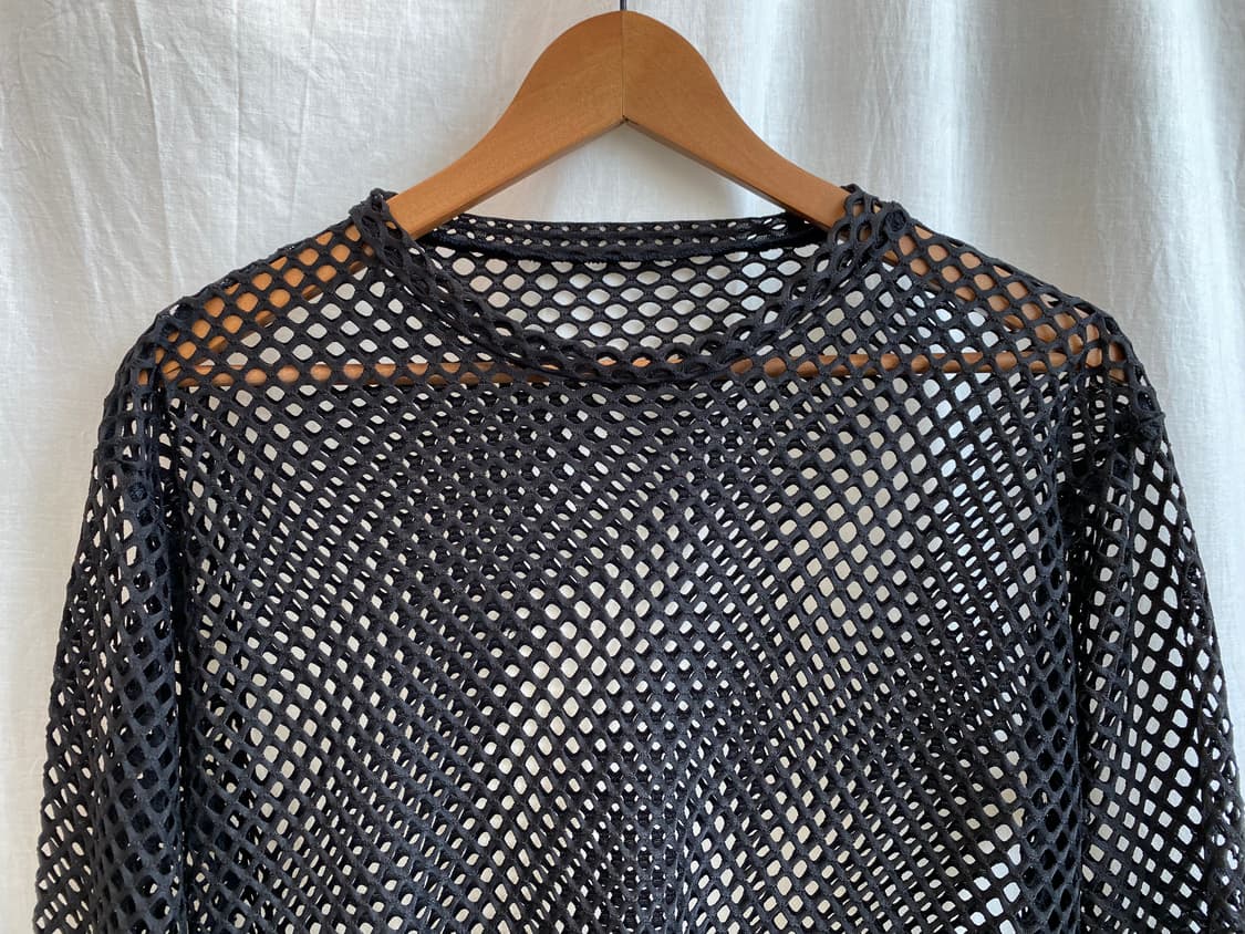 블랙 네트 7부탑(M-L) 상품이미지4