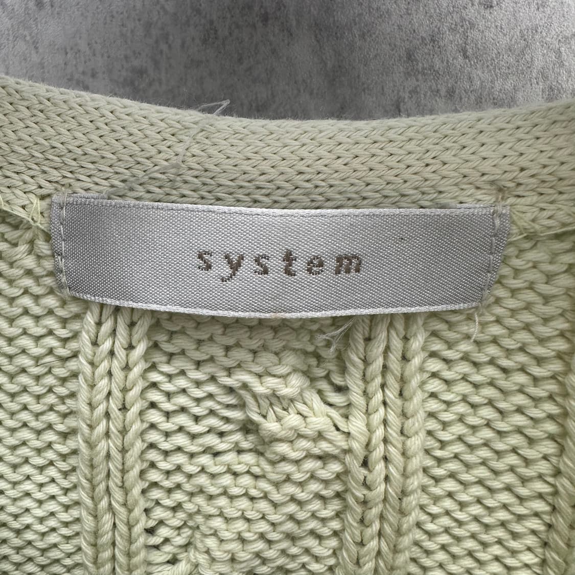 95 한섬 시스템 여자 꽈배기 니트 상품이미지3