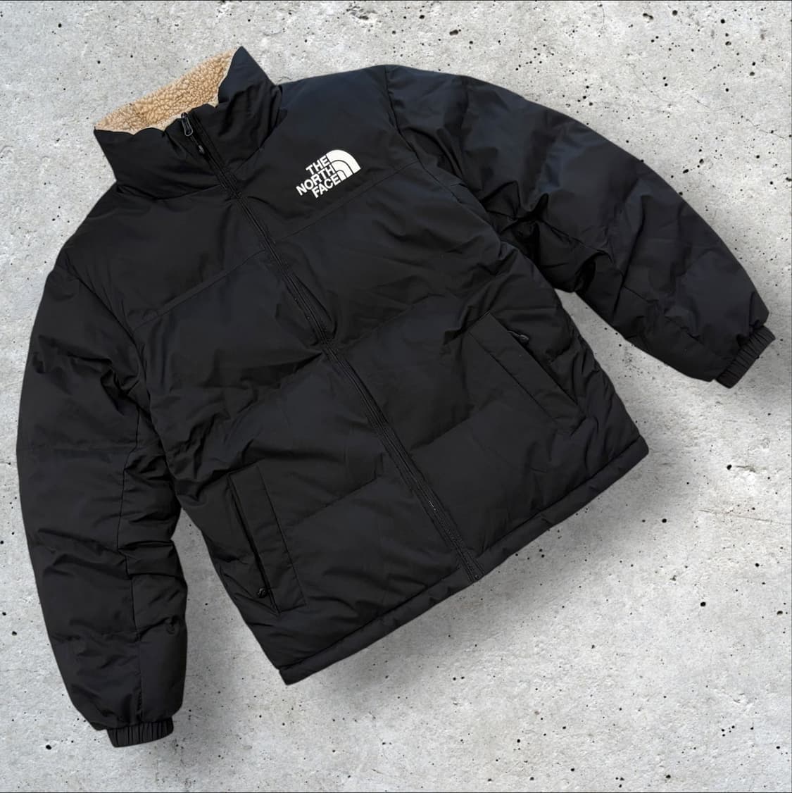 [S] 노스페이스 리버시블 비베러 블랙 뽀글이 패딩 B365 상품이미지1