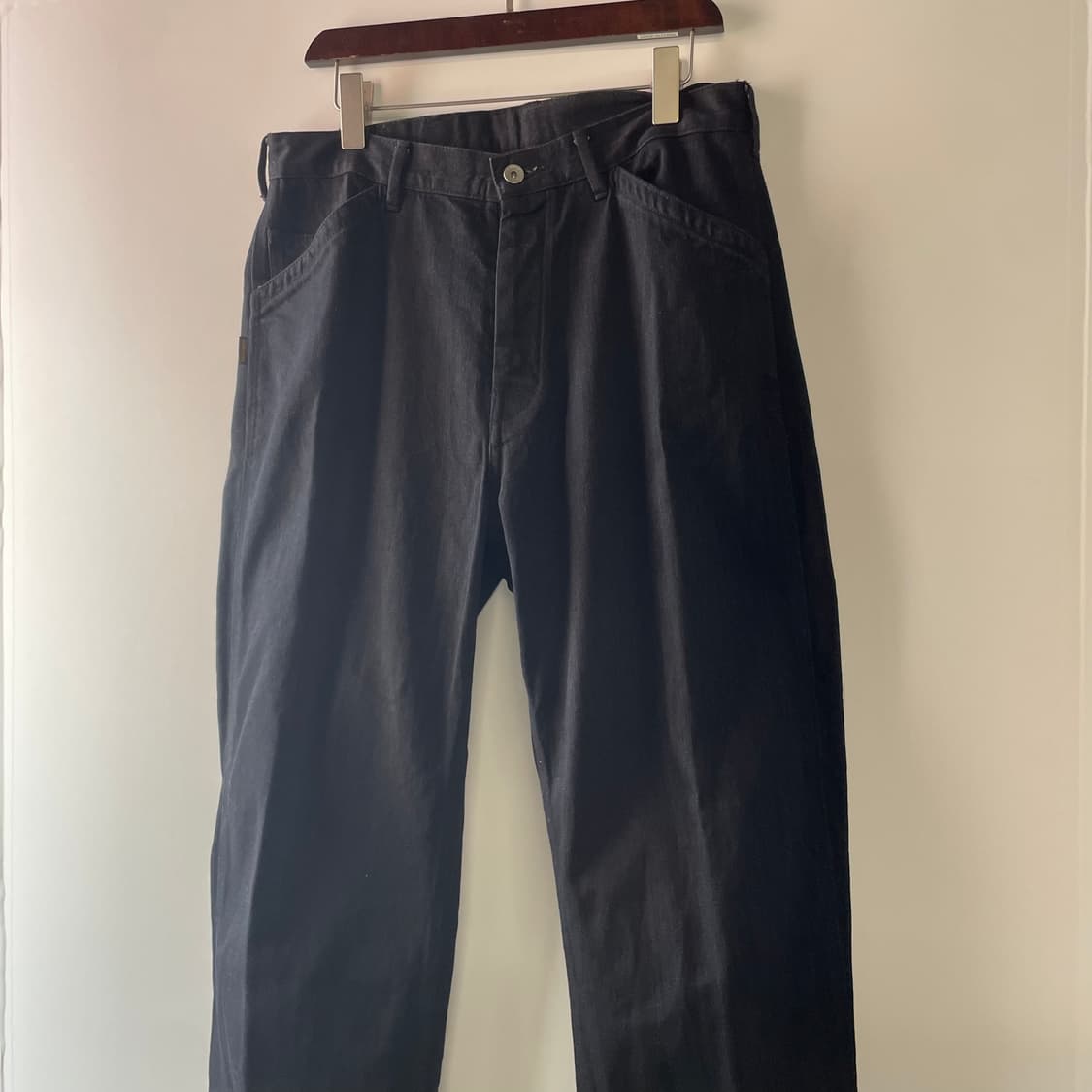 네이버후드 유틸리티 신치백 블랙 데님팬츠 상품이미지4