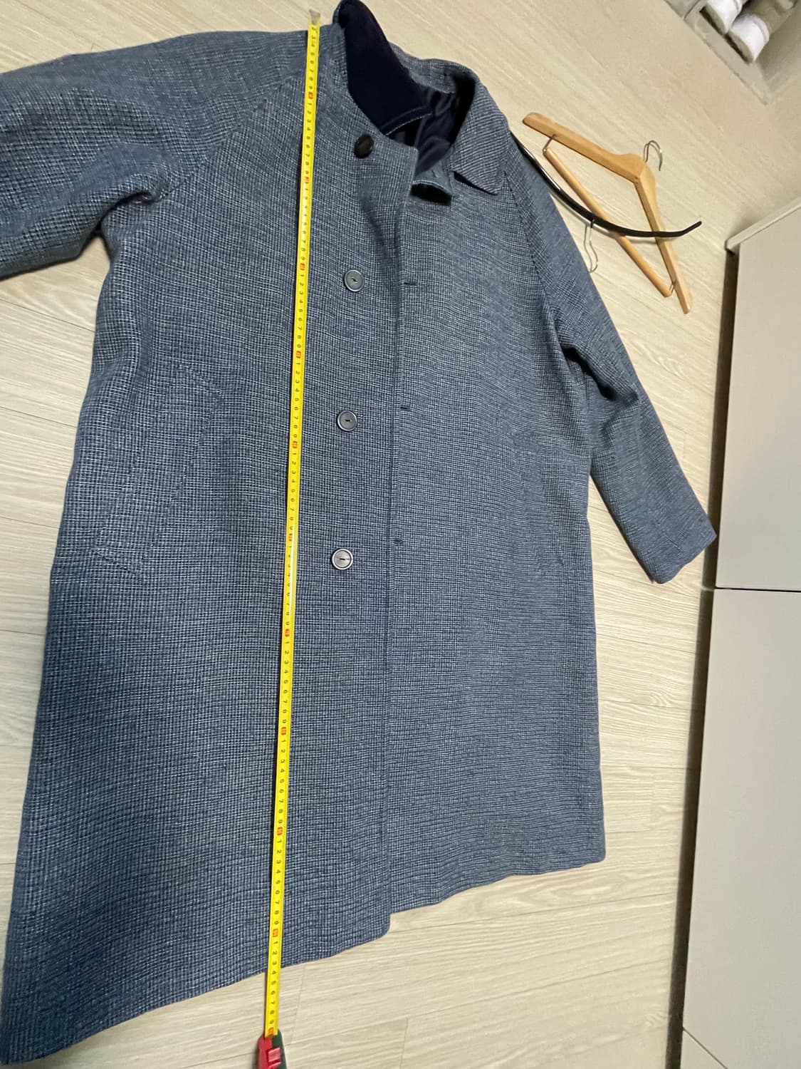 새상품급 커스텀멜로우 남성 체크코트 38/00 상품이미지4