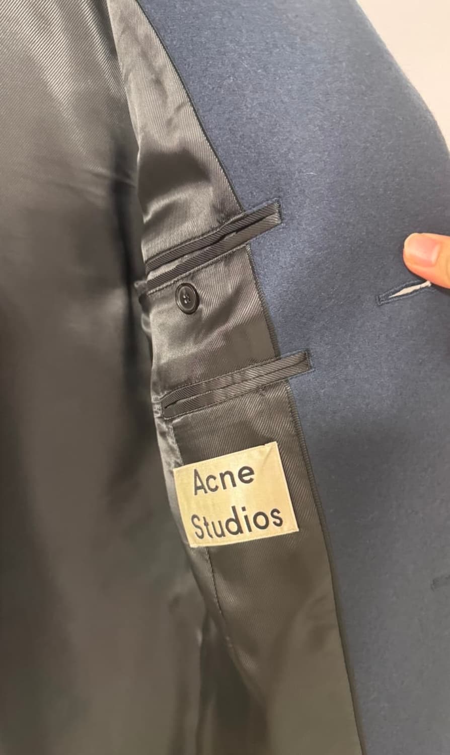 [50] 아크네 스튜디오 가렛 코트 네이비 (실착 5회 미만) 상품이미지3