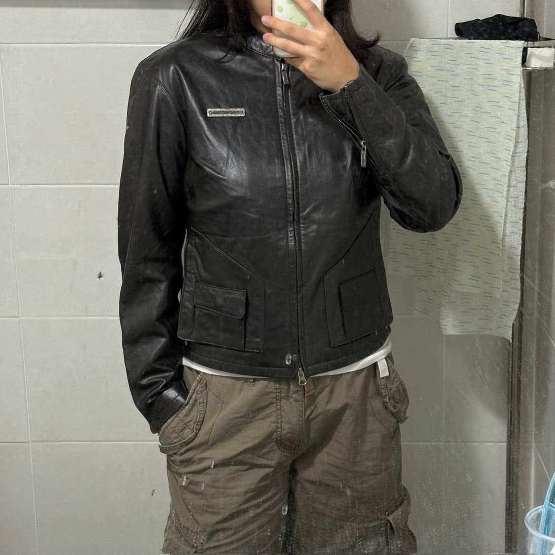 초레어 할리데이비슨 레더 바이커 자켓 상품이미지8