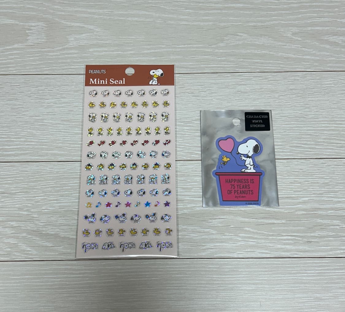 스누피 씰 스티커 + 비닐 스티커 세트 상품이미지1