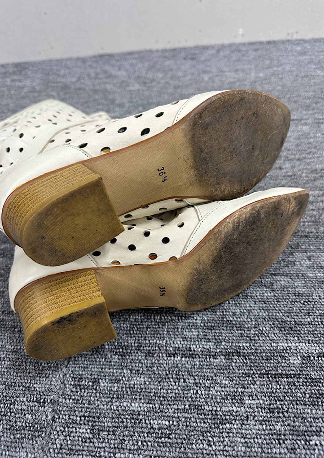 빈티지 가죽 부츠 235 상품이미지5