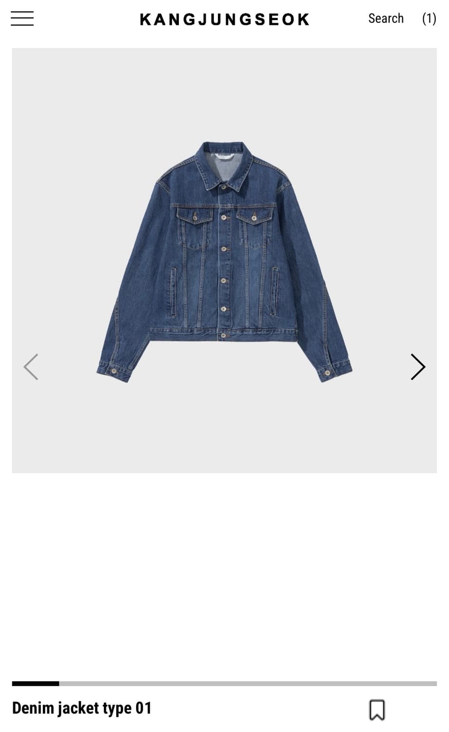 [50] 강정석 데님 자켓 type 01 상품이미지1