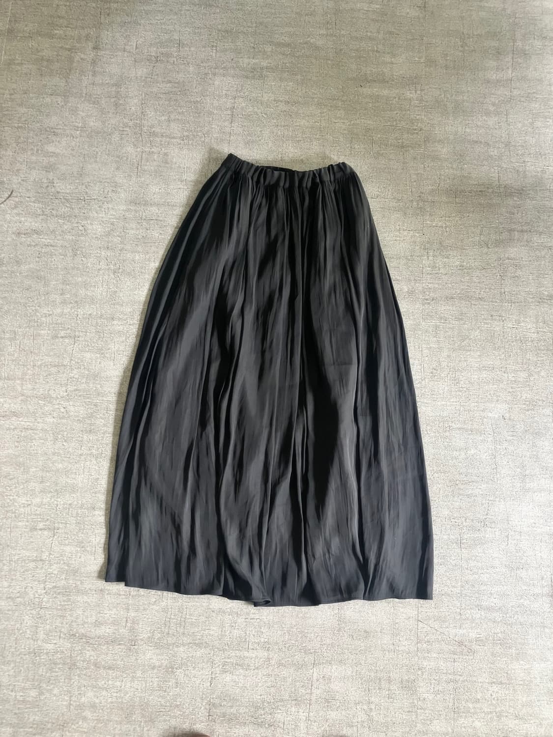 일본빈티지 Glacier 하구미모리걸 할메카지 밴딩 롱플리트스커트 상품이미지1