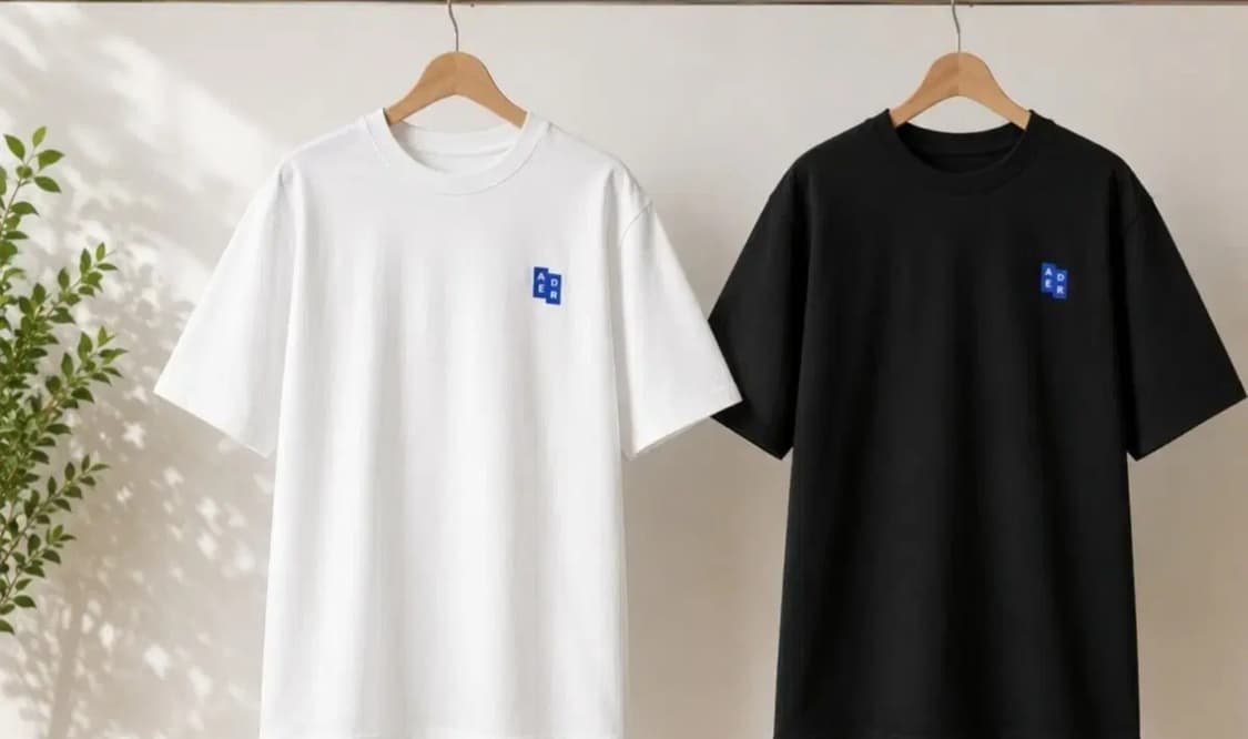 아더에러  반팔 티셔츠 화이트/블랙. 상품이미지2