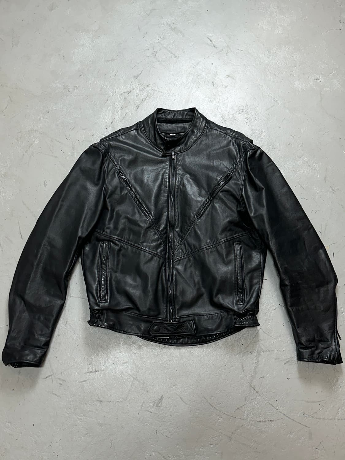 80's 브룩스 레더 모터사이클 레더 자켓 빈티지 레더 자켓 상품이미지1