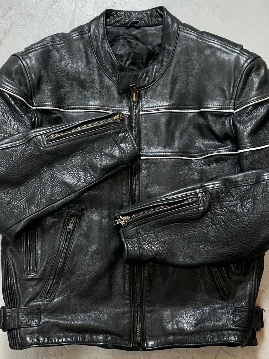 00's 빈티지 그레인 레더 자켓 빈티지 라이더 자켓 상품이미지8