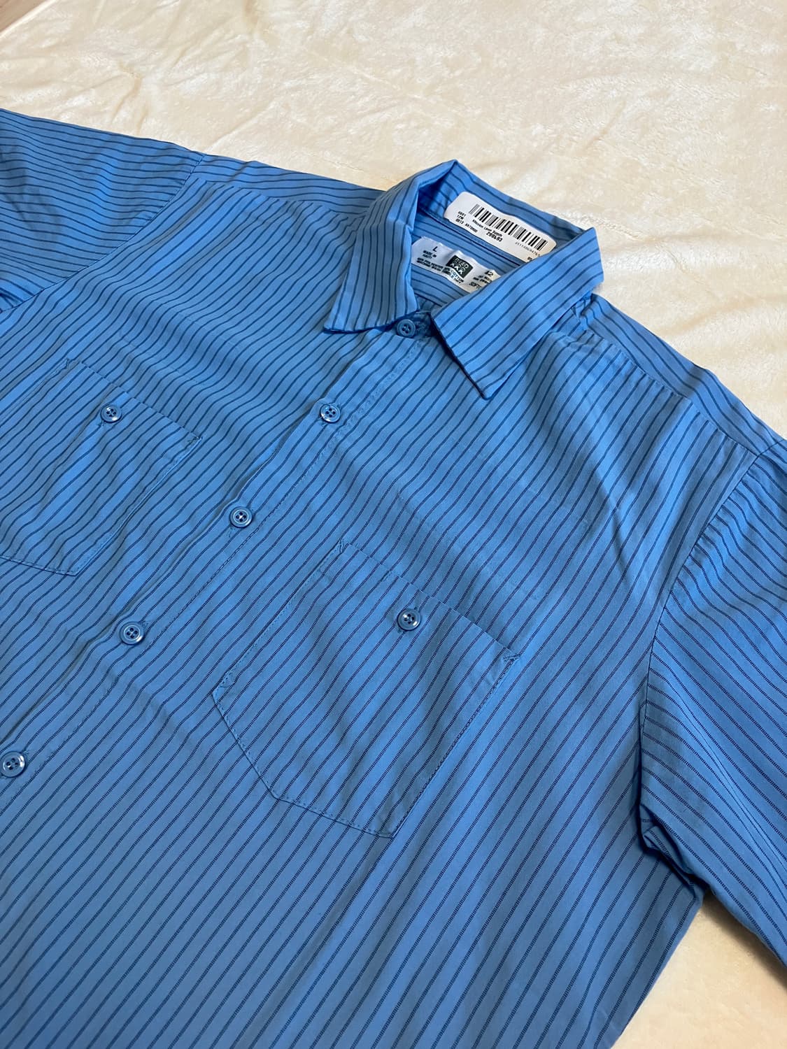 스트라이프 워크셔츠 상품이미지1