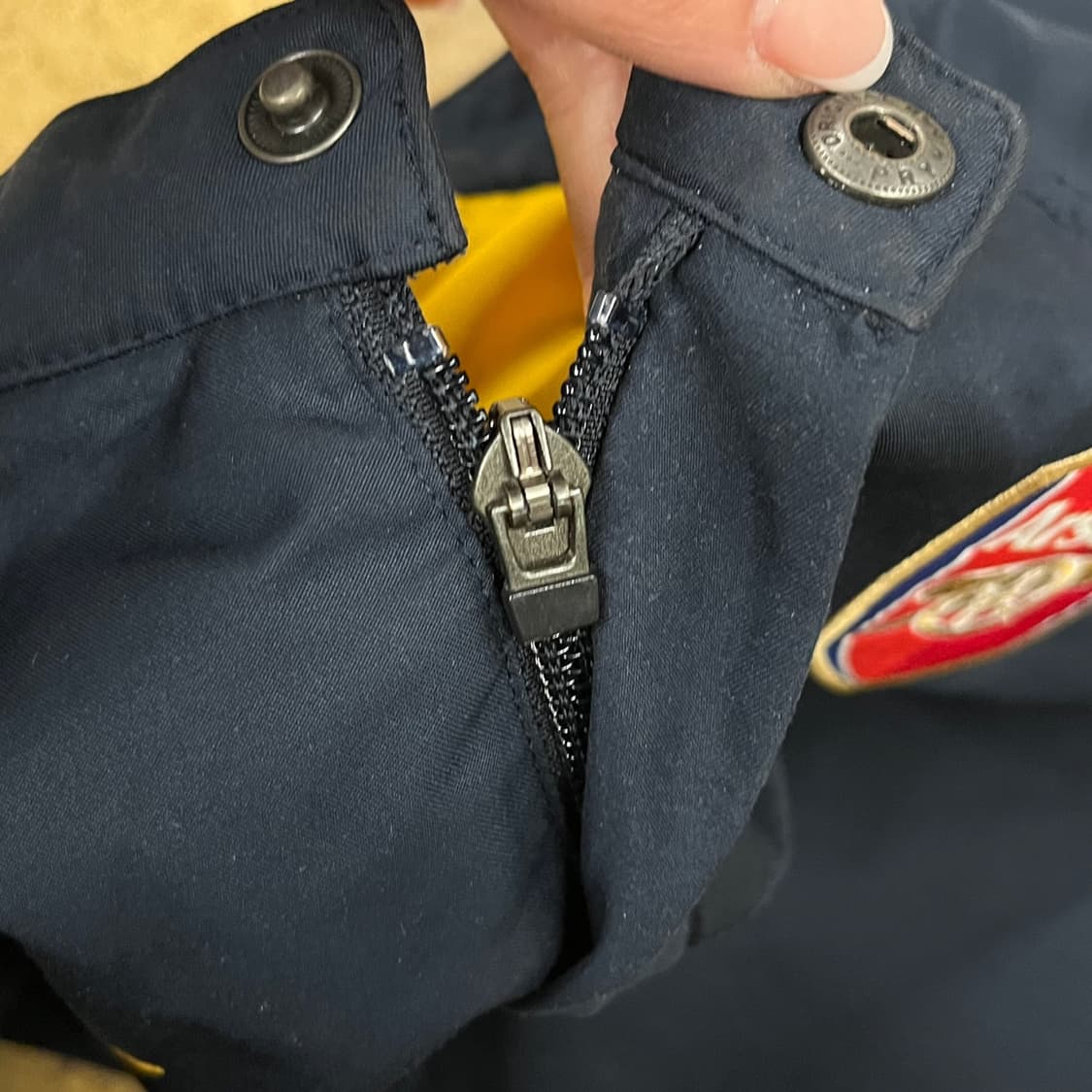 [정품/M] 나이키 아스날 바람막이 네이비 b18 상품이미지7