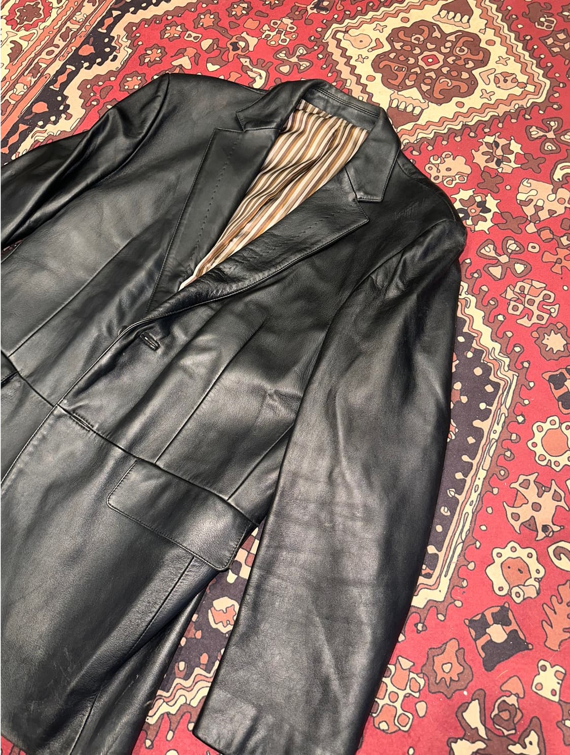 ( L ) 가죽마이 가죽자켓 레더자켓 블레이저 가죽블레이져 양가죽자켓 상품이미지2