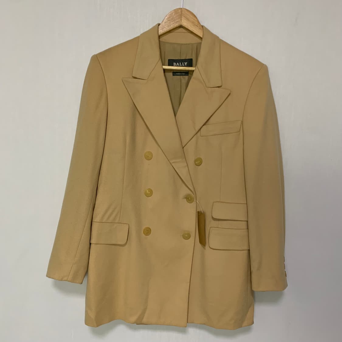 발리 로로피아나 빈티지 더블 버튼 자켓 숏코트 베이지 상품이미지2