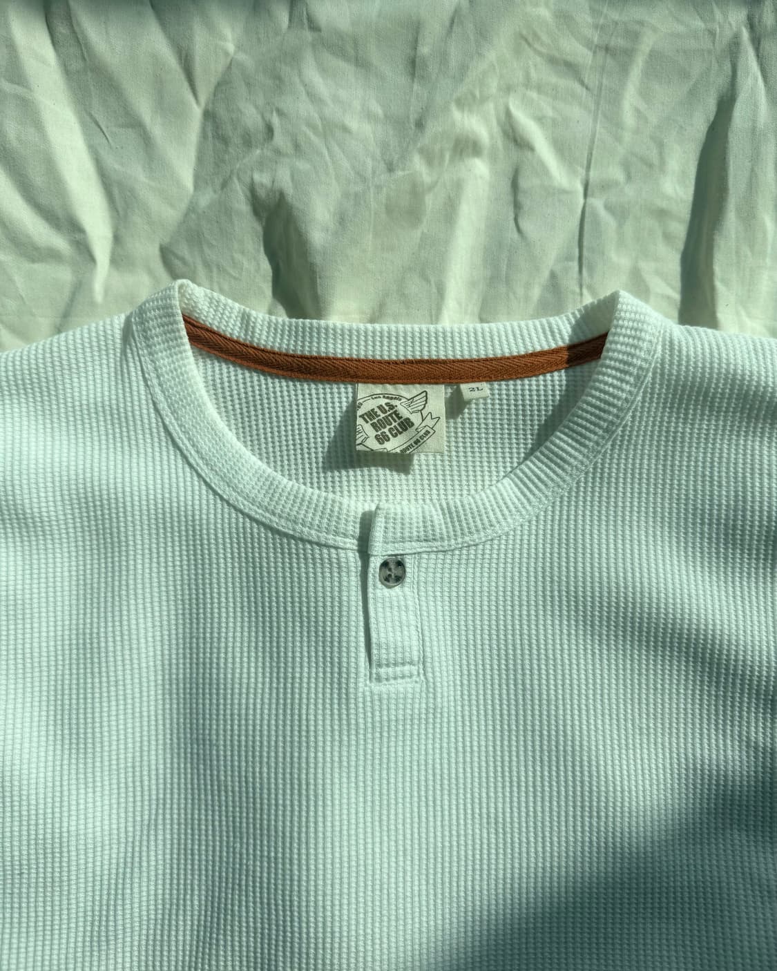 route 66 넥 버튼 티셔츠 상품이미지1