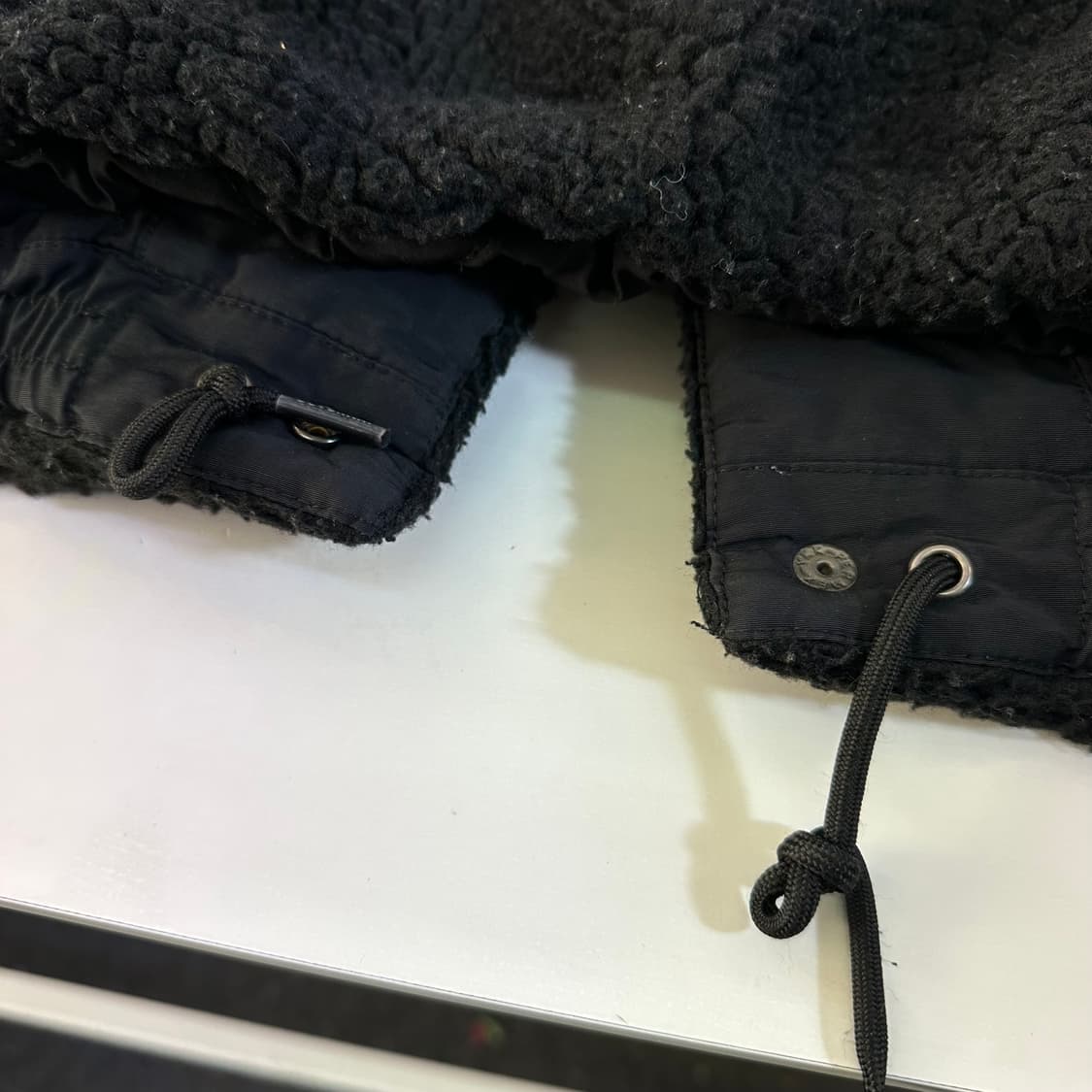 M 커버낫 블랙 뽀글이 후리스자켓 상품이미지3