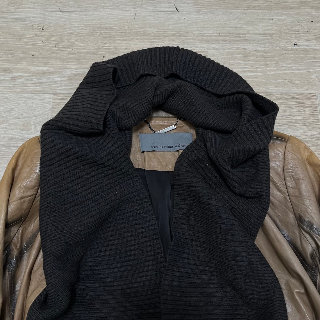 데코 DECO 캐시미어 양가죽 니트 코트 88-94-165 상품이미지2