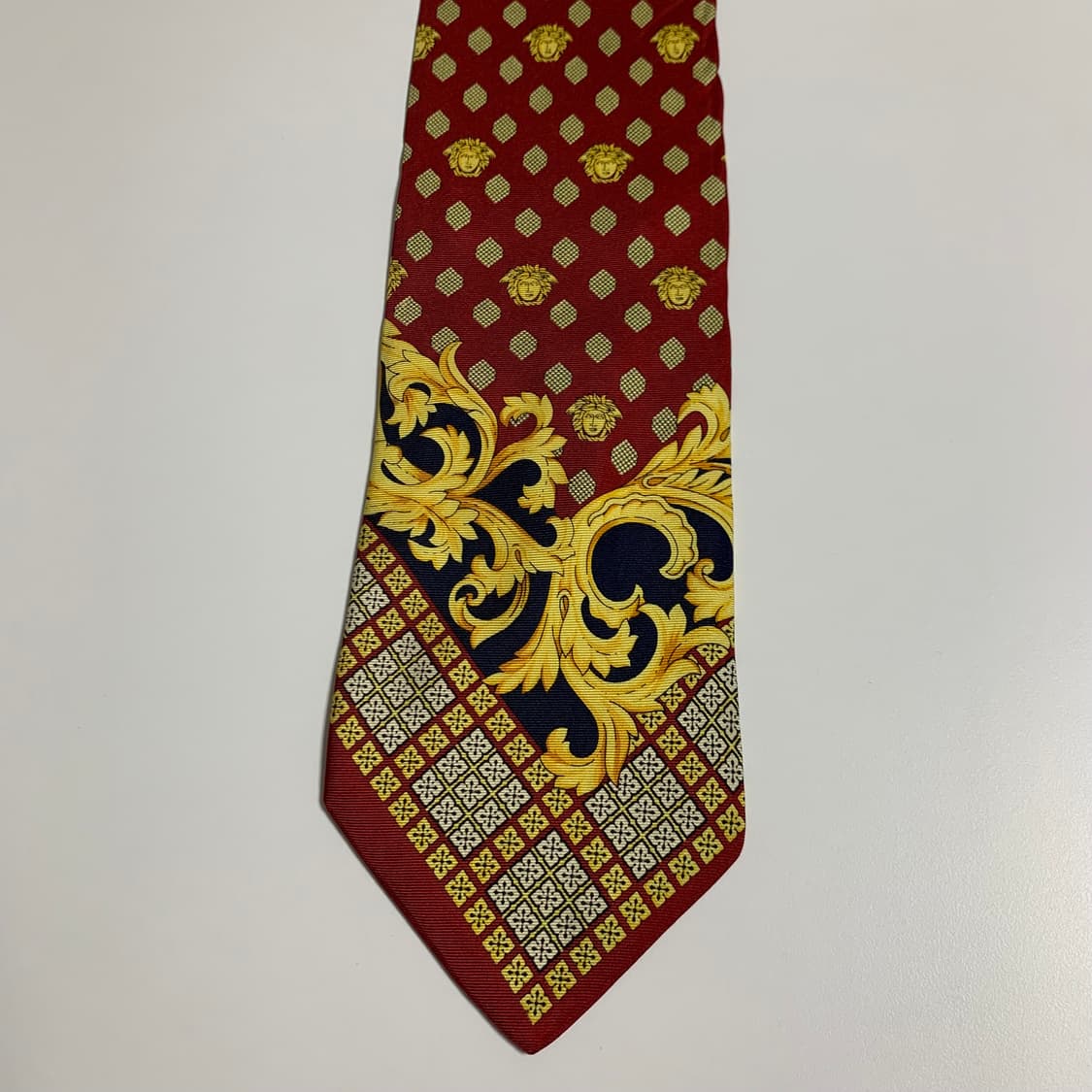 베르사체(VERSACE) 명품 결혼식 정장넥타이 100실크 모노그램 상품이미지10