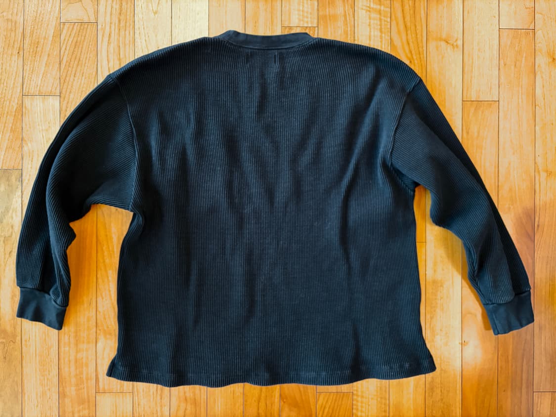 [WONDERLAND] WAFFLE L/S (BLACK) 상품이미지5