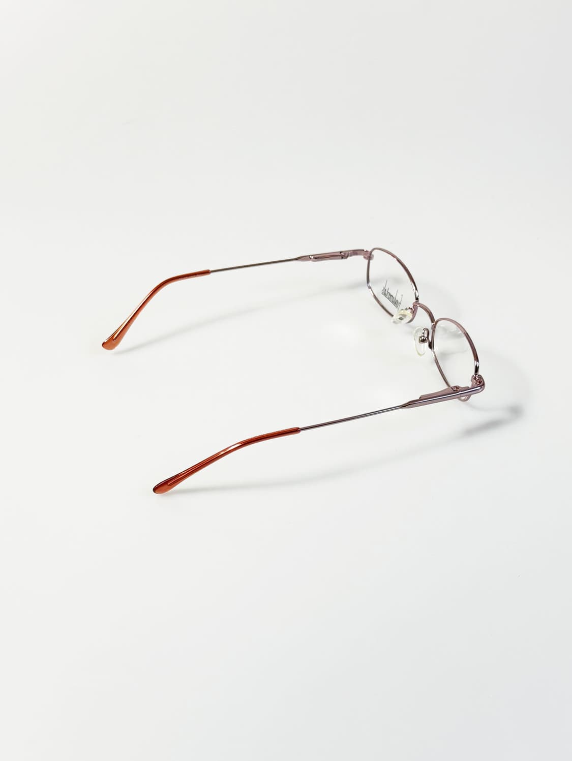 Fundamentals 핑크 슬림 스퀘어 메탈 프레임 빈티지 안경 상품이미지5