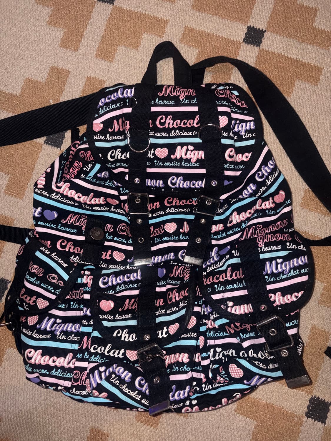 vintage y2k lettering gyaru backpack 상품이미지1