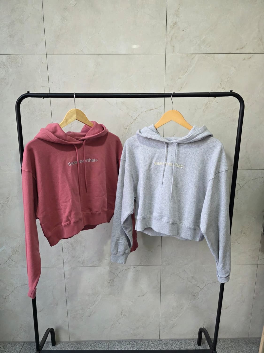 스트릿웨어 크롭후드티 상품이미지1