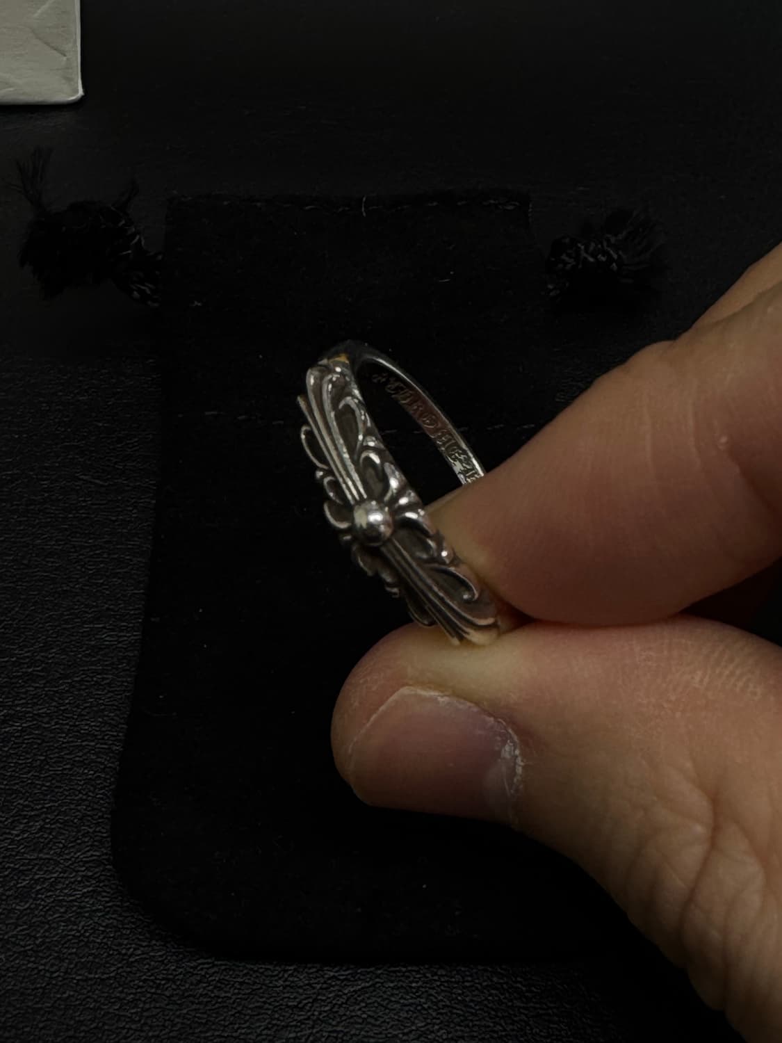 크롬하츠 베이비 클래식 플로랄 크로스링 11호 상품이미지4