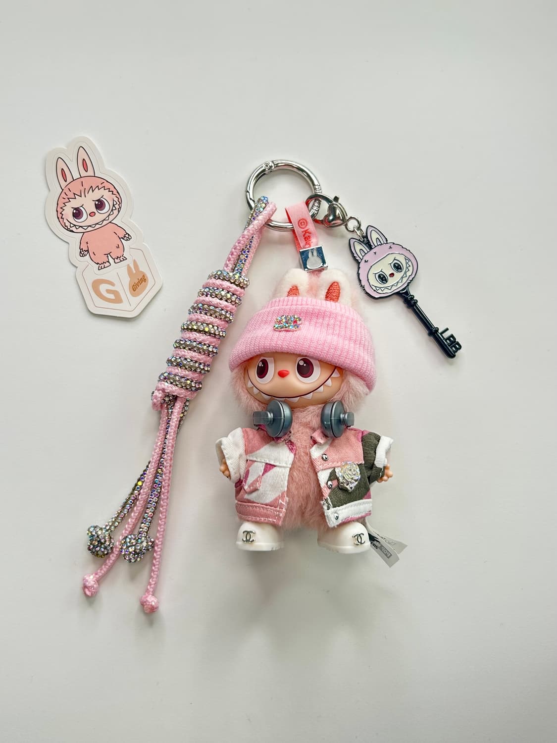 🙊미니라부부 내 마음속 비밀번호”G”커스텀키링 상품이미지1