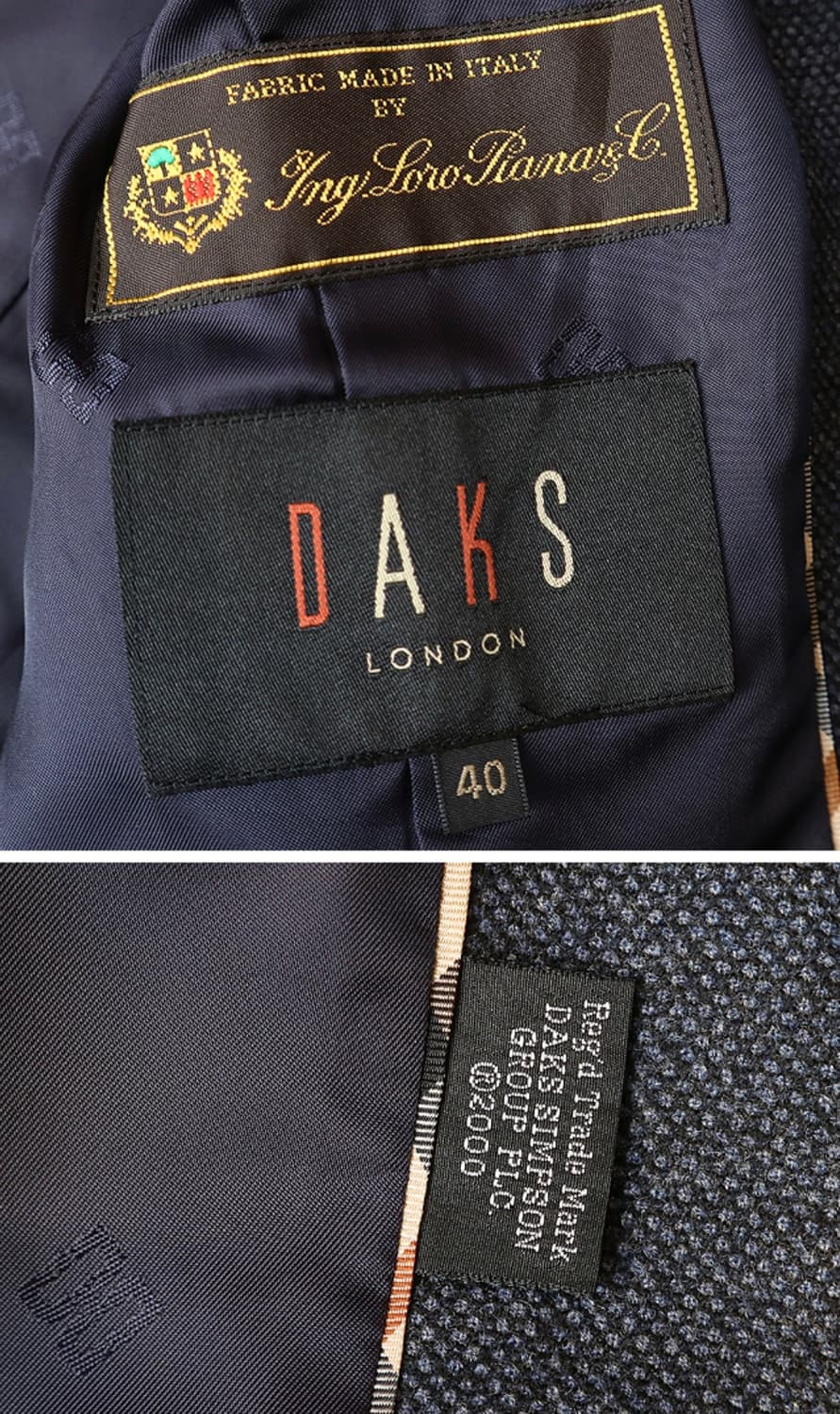 일본판 DAKS 닥스 로로피아나 원단 울 캐시미어 원버튼 자켓

 상품이미지8