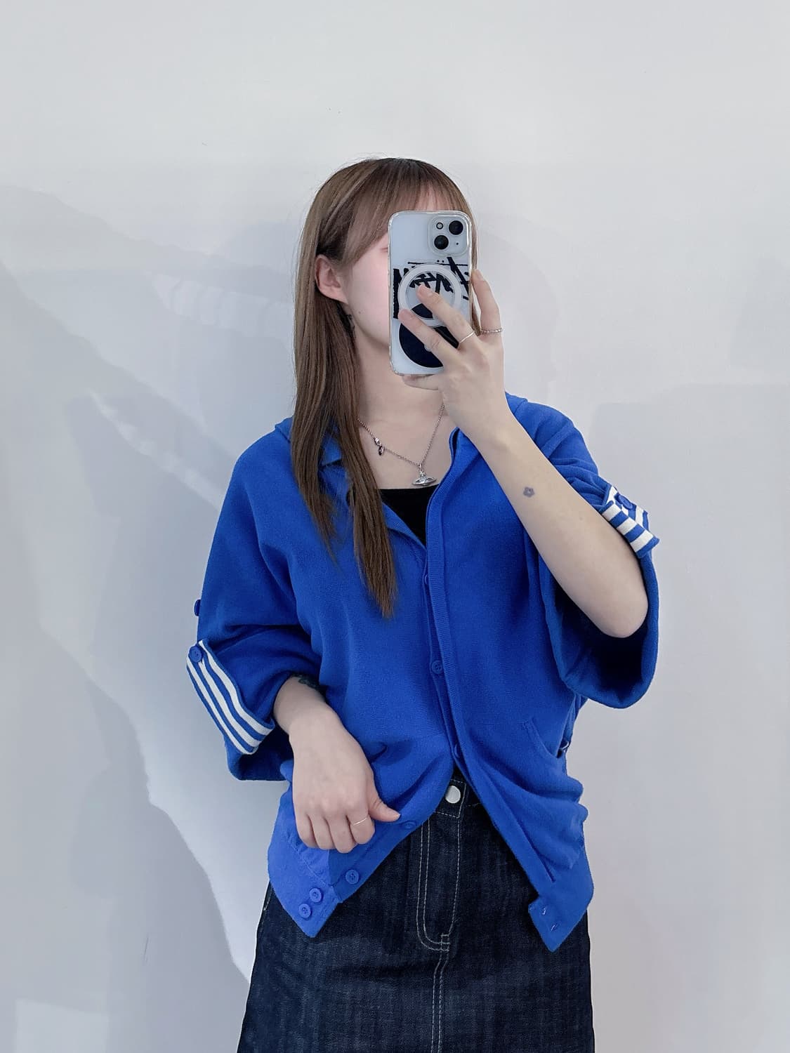 아디다스 빅로고 코튼 가디건 상품이미지2