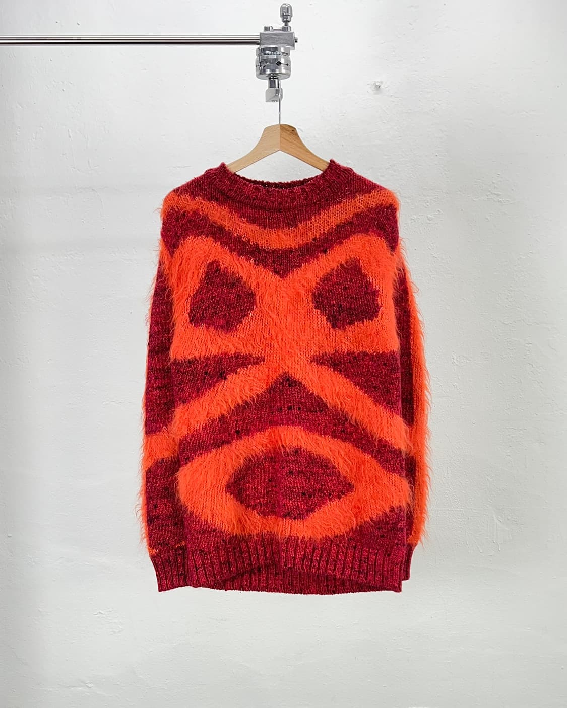 윌터 반 베이렌동크 12fw 네이티브 켄테이션 레디쉬 모헤어 니트 스웨터 상품이미지1