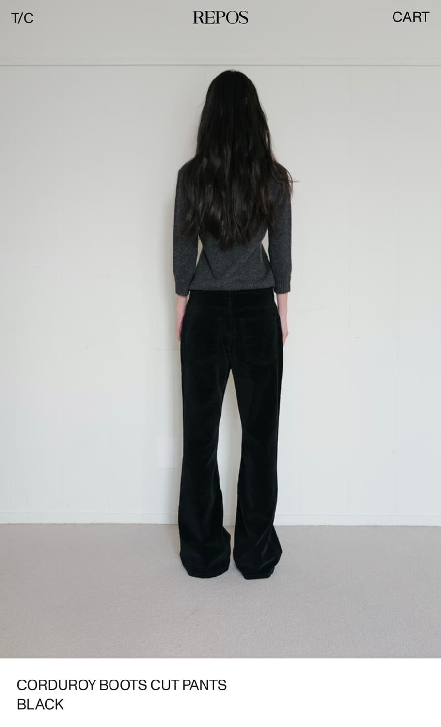 리포스 코듀로이 바지 s 상품이미지2