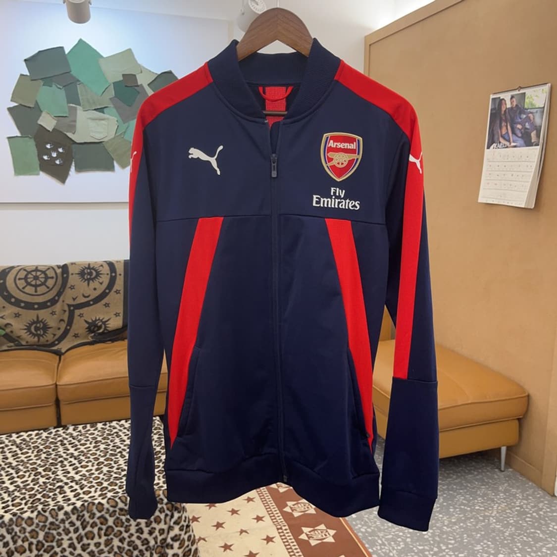 푸마X아스날 16-17 레트로 축구 트랙탑 져지 집업 M C09250 상품이미지3