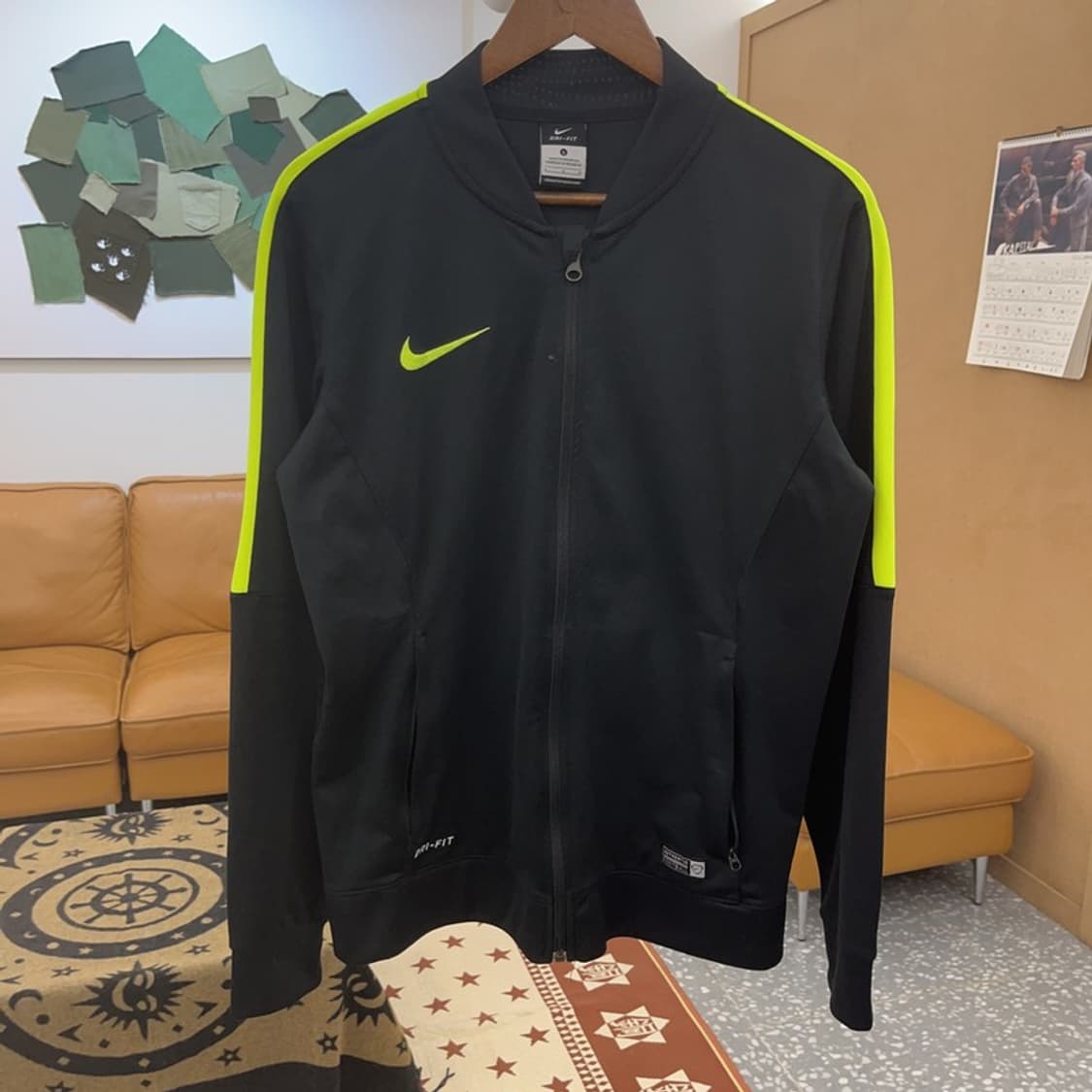 나이키 스우시 드라이핏 네온배색 져지 집업 L C08624 상품이미지3