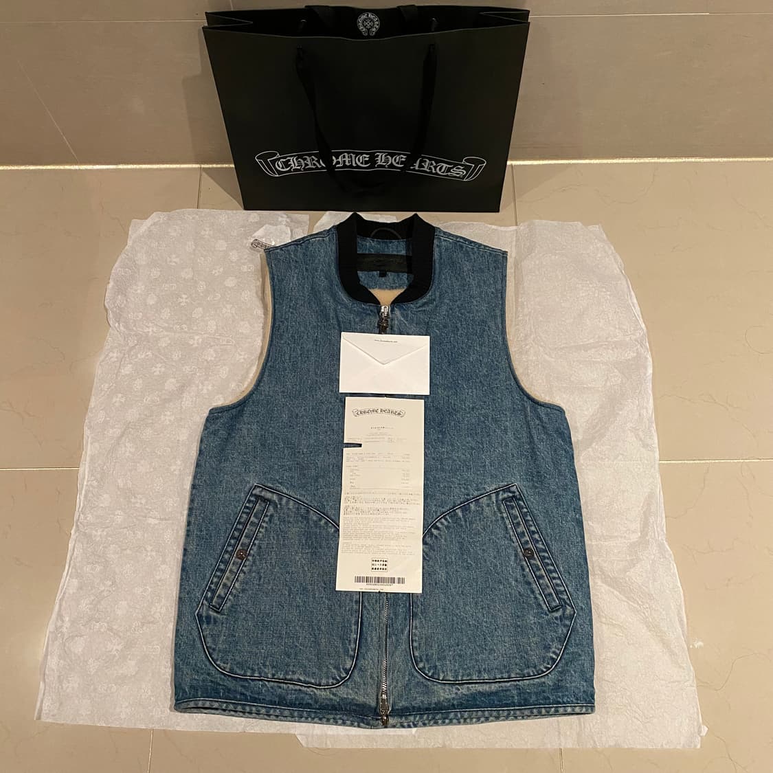 [M] 크롬하츠 호머 데님 베스트 조끼 상품이미지3