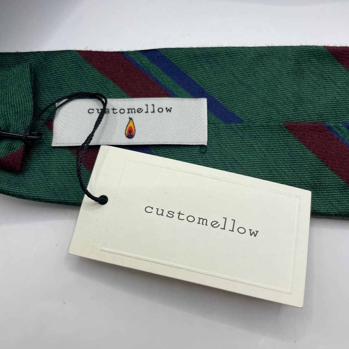 58) (CUSTOMELLOW) 커스텀멜로우 패턴 넥타이 미사용 상품이미지5